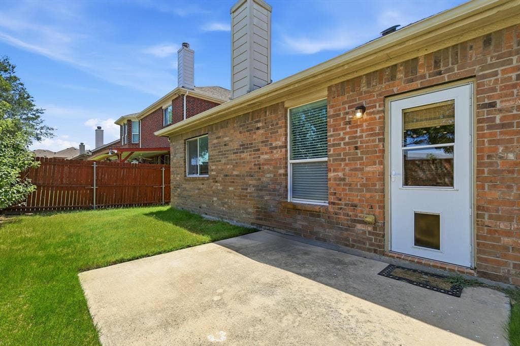 Large patio area