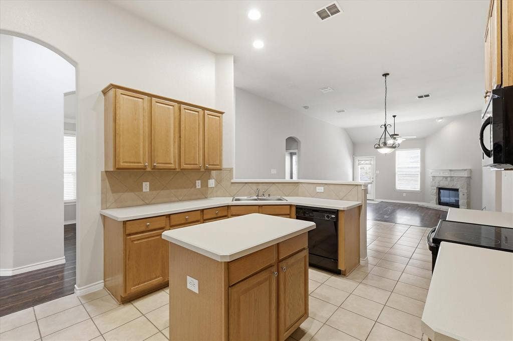 Plenty of cabinets for storage