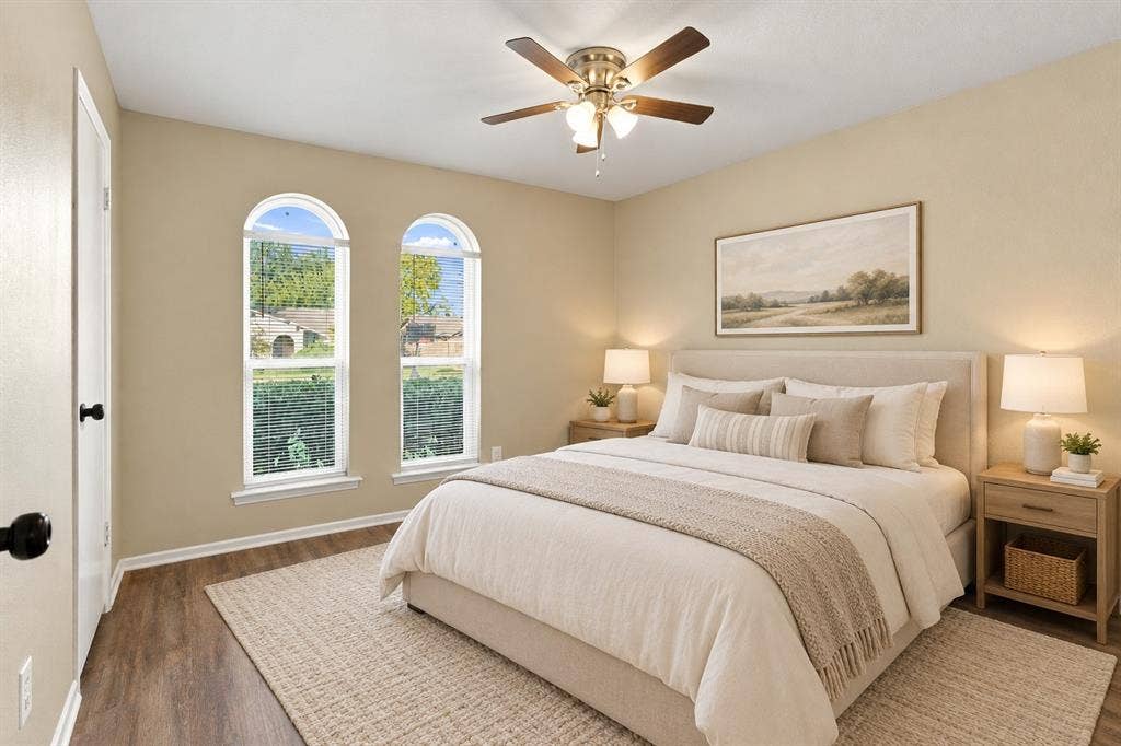Disclaimer: All photos featuring furniture and decor have been virtually staged for illustrative purposes only to demonstrate potential furniture placement and room arrangement. The furniture and decor shown in these photos are digitally added and are not physically present in the property. These virtually staged images are not actual photographs of the furnished rooms. Original property features and finishes have not been intentionally altered.