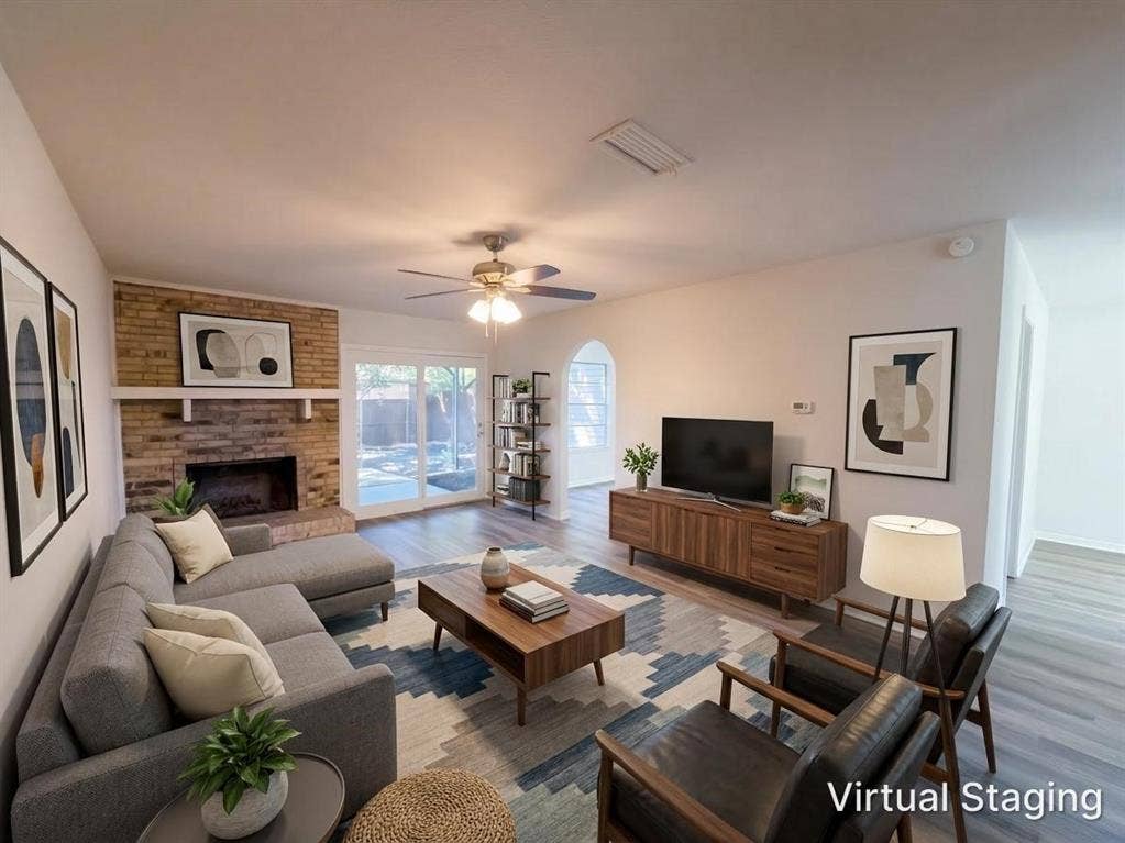4911 Rollingwood Court, Garland, TX 75043 virtually staged