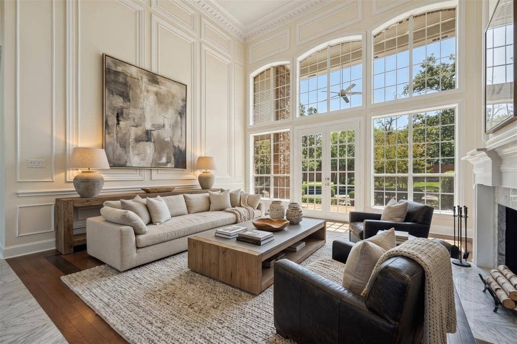Virtually Staged Formal Living
