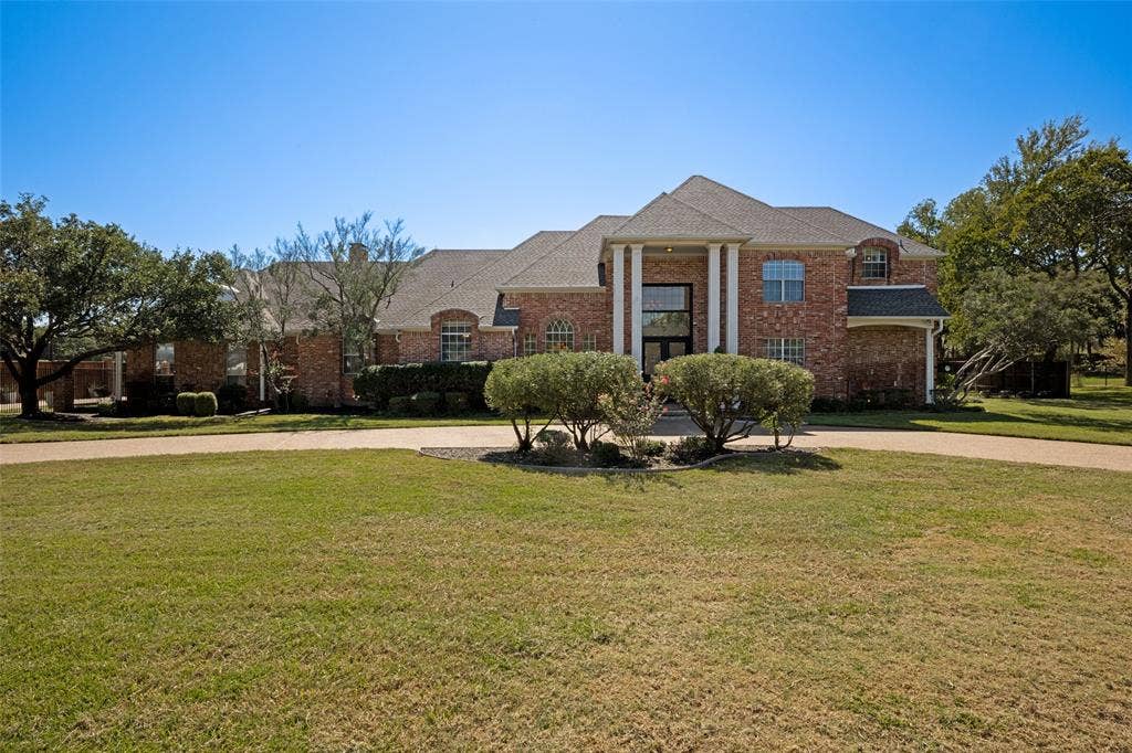 over one acre front of home view