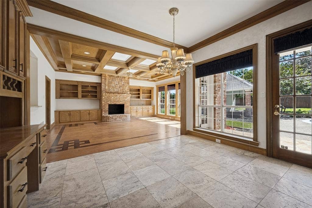 Breakfast room overlooking Den / Family room