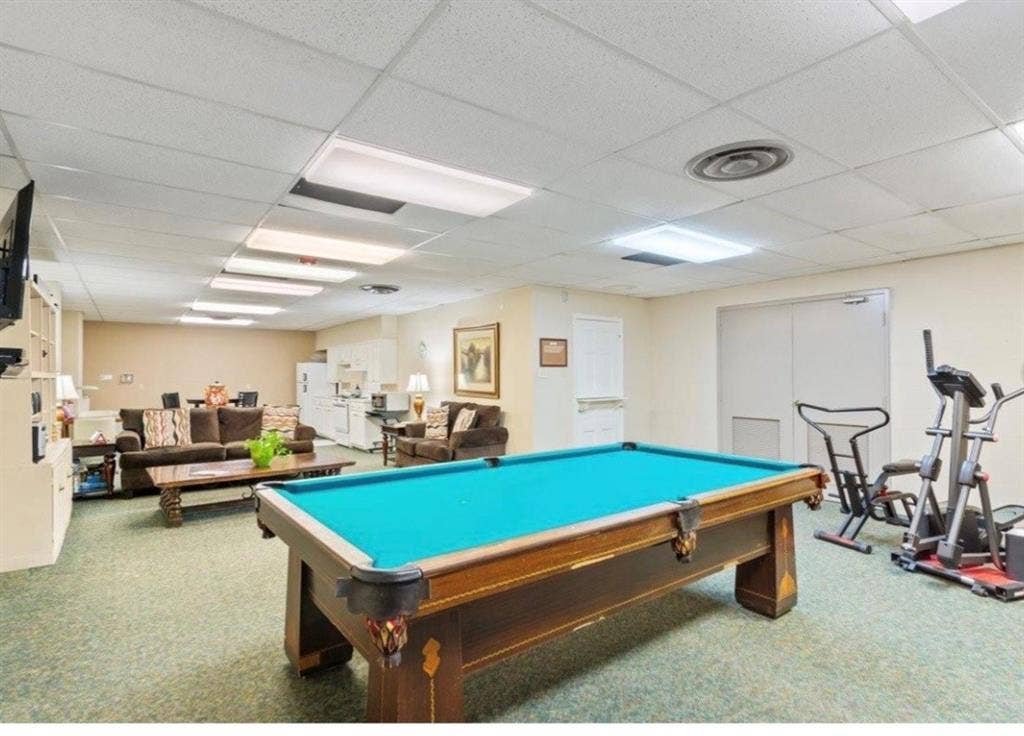 4924 Cobbs Drive, #1H, Waco, TX 76710 Pool table and sitting/TV area