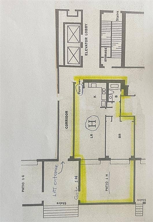 4924 Cobbs Drive, #1H, Waco, TX 76710 Floor Plan Unit 1H