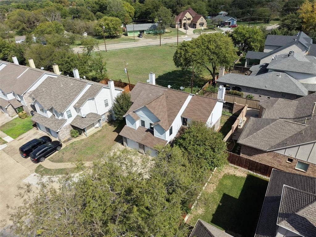 The home and surrounding area