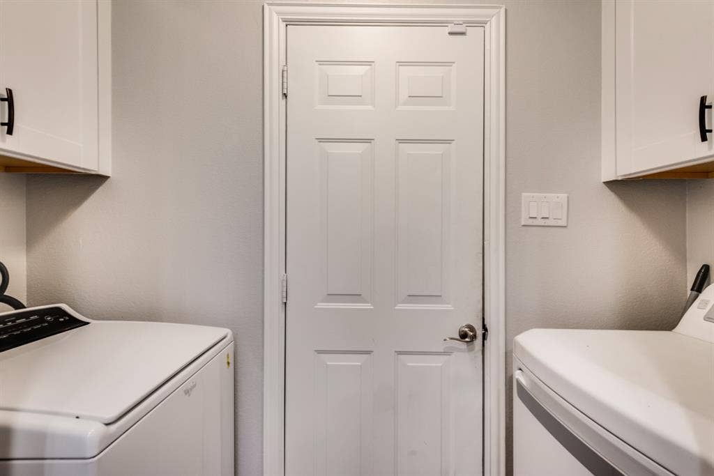 washer and dryer.