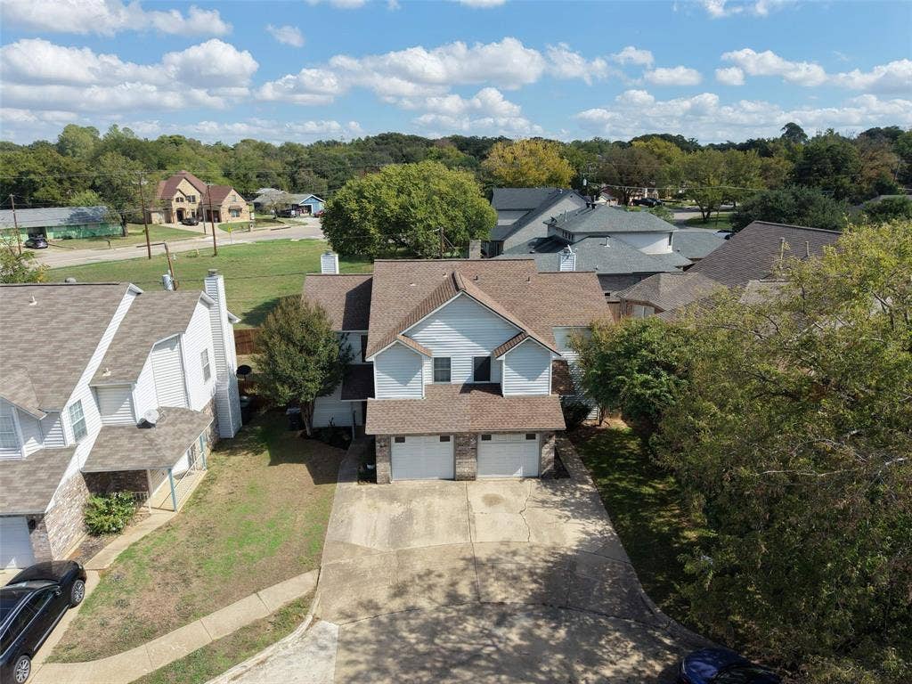 The home and surrounding area
