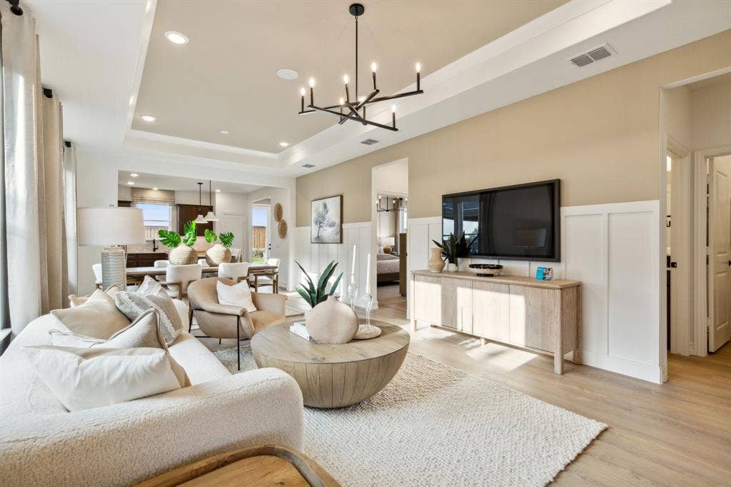 304 Snowbird Way, McKinney, TX 75071 *Model Representation - Gathering room with view of main living areas