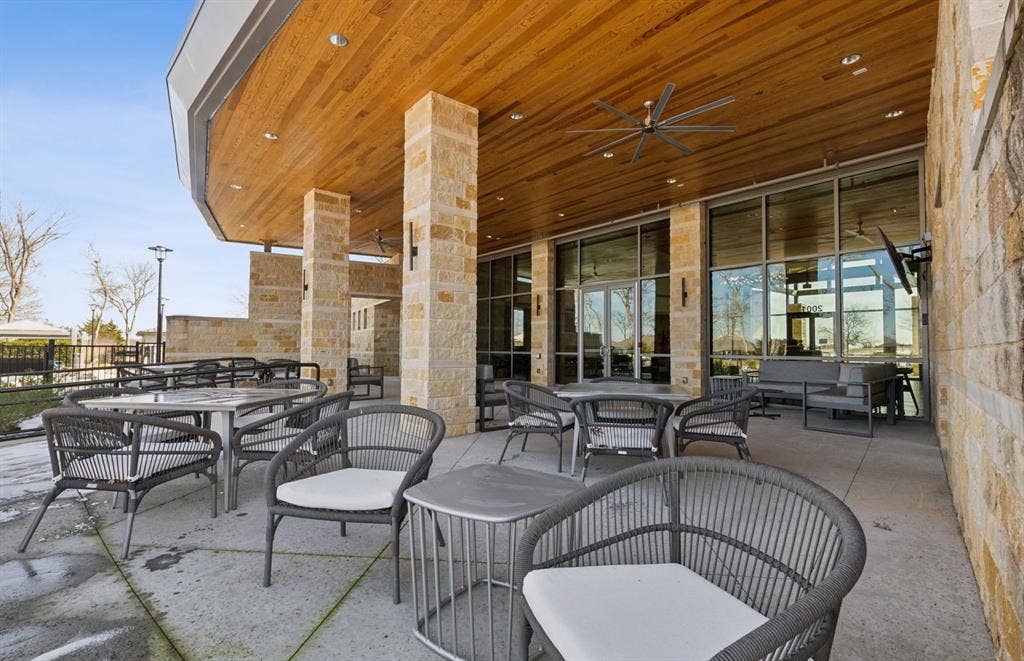 304 Snowbird Way, McKinney, TX 75071 Outdoor patio off from the amenity center