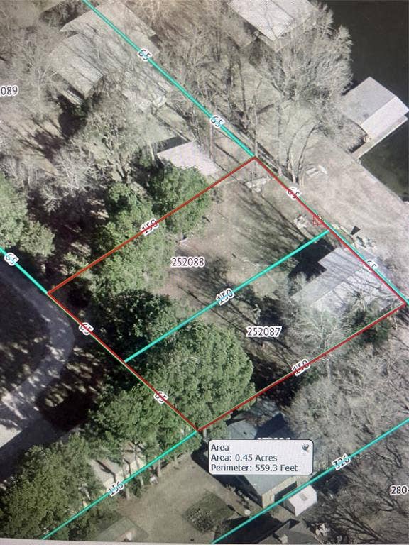 3723 County Road 4806, Athens, TX 75752 Property Plat Map. Depicting the boundaries, dimensions, and total square footage of the property