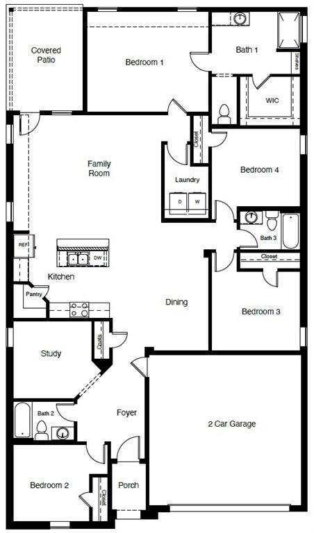 1929 JACKSON Street, Cleburne, TX 76033 D.R. Horton's Justinfloor plan - All Home and community information, including pricing, included features, terms, availability and amenities, are subject to change at any time without notice or obligation. All Drawings, pictures, photographs, video, square footages, floor plans, elevations, features, colors and sizes are approximate for illustration purposes only and will vary from the homes as built.