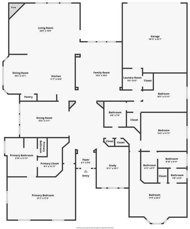 1736 Blue Stream Drive, DeSoto, TX 75115 Floor plan