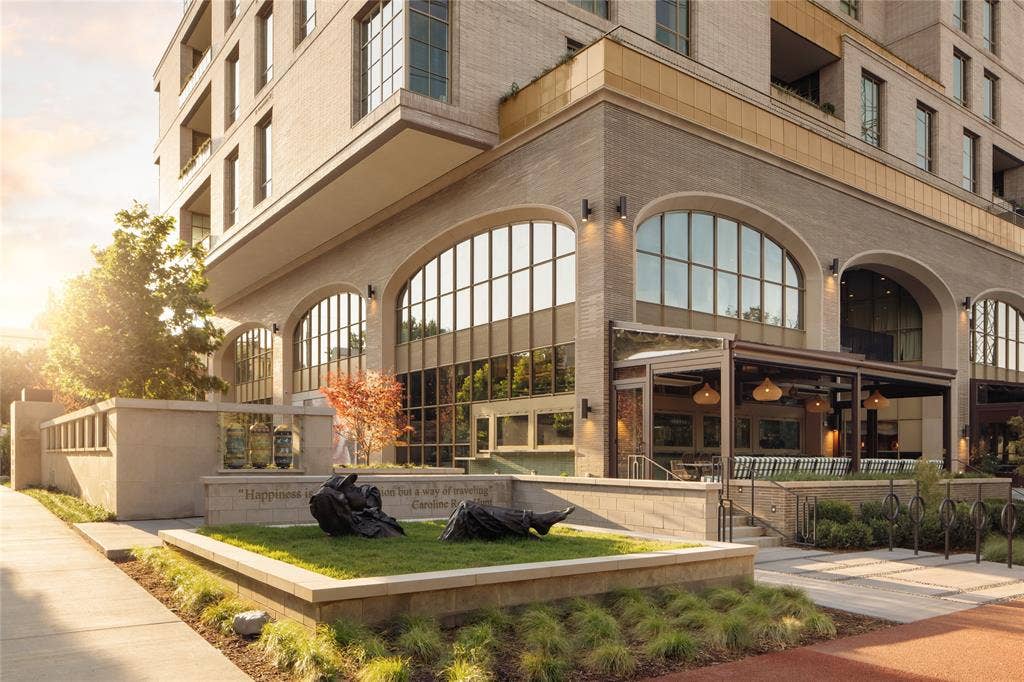 4205 Buena Vista Street, #502, Dallas, TX 75205 View of building exterior from the Katy trail