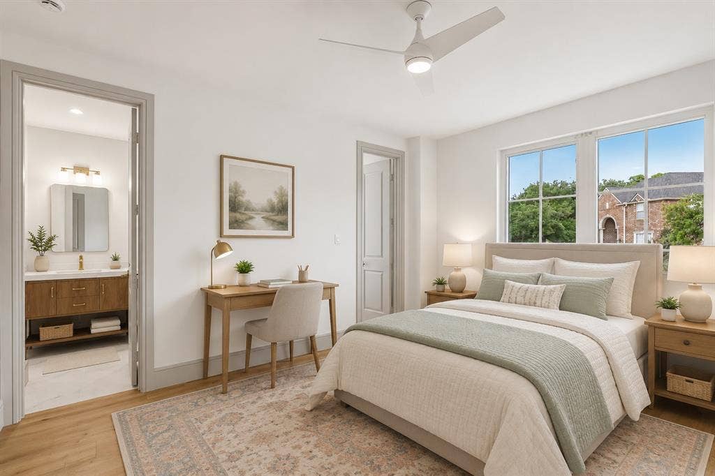 Bedroom- virtually staged