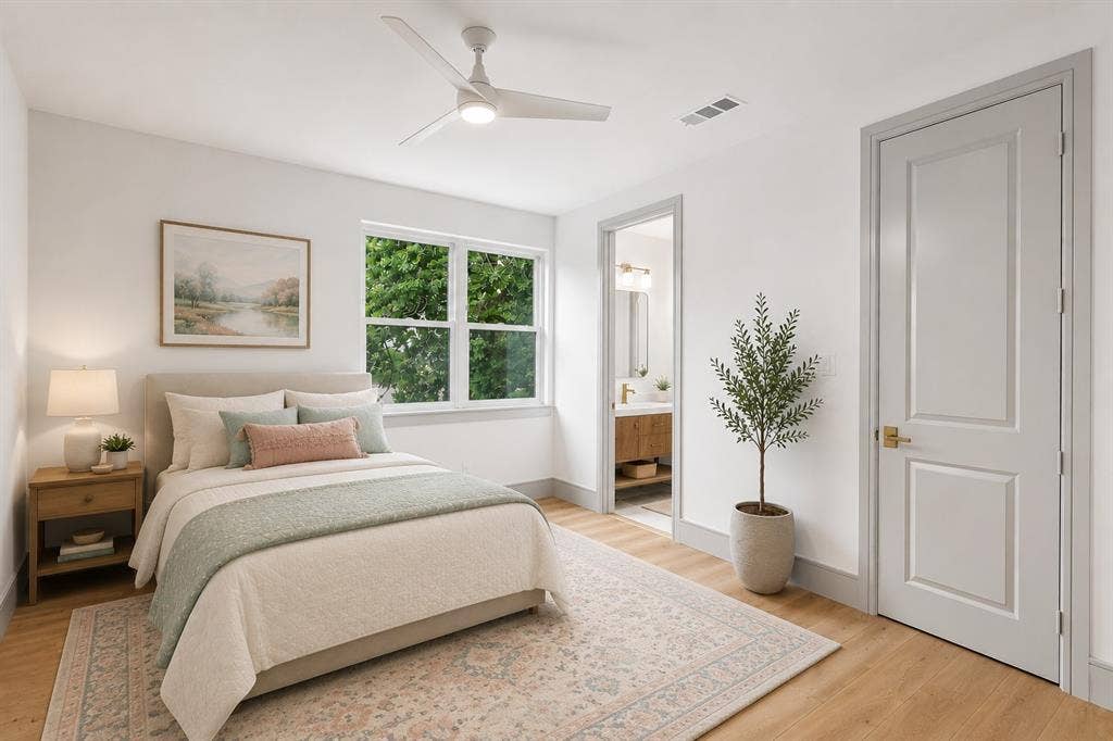 Bedroom- virtually staged