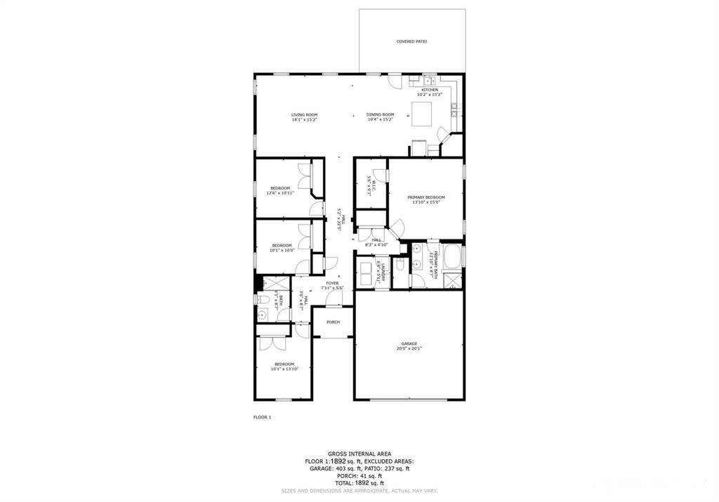 3508 Highland Bayou Drive, Prosper, TX 75078 Floor plan