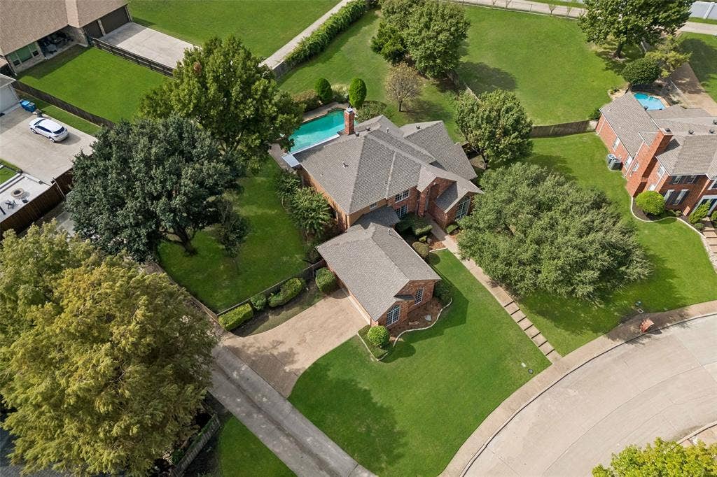 Aerial perspective of lot