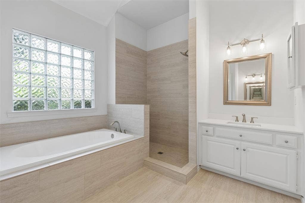 Updated Primary bath - shower glass to be installed soon.