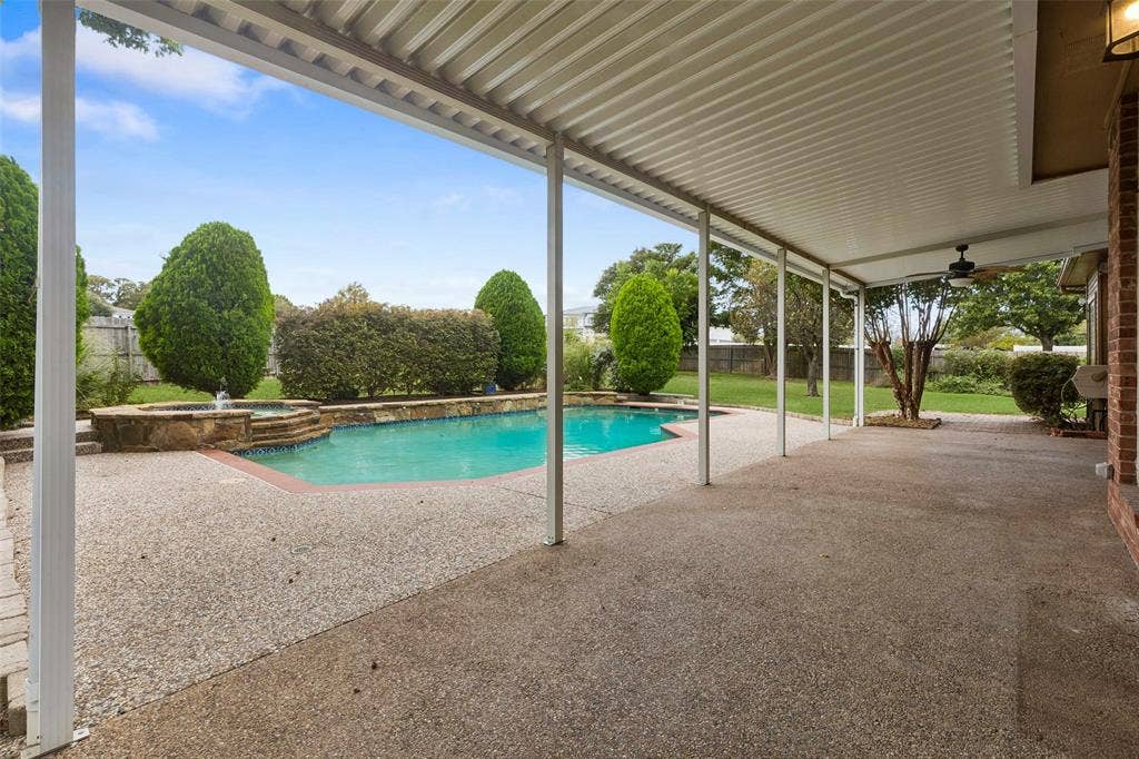 Covered patio