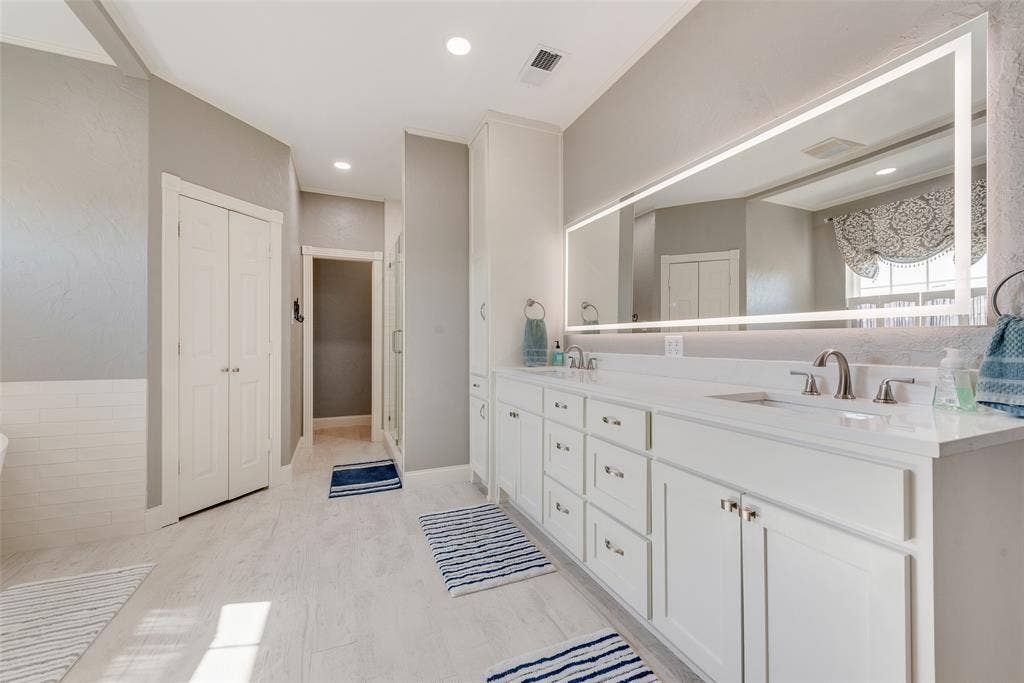 Recent full remodel of this gorgeous bathroom and custom shower.