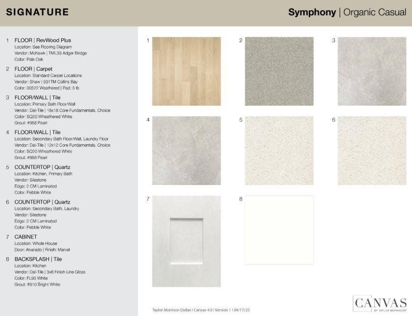 1732 Elderberry Lane design selections! This home is currently under construction and selections are subject to change.