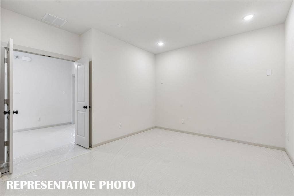 4520 Sunfish Lane, McKinney, TX 75071 The spacious media room paired with adjacent game room create the ultimate family entertainment zone! REPRESENTATIVE PHOTO