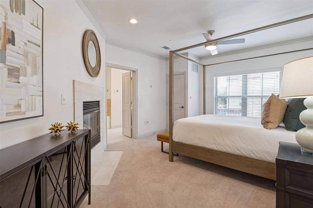 Primary with fireplace