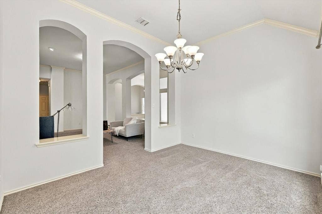 Additional view of the dining room.