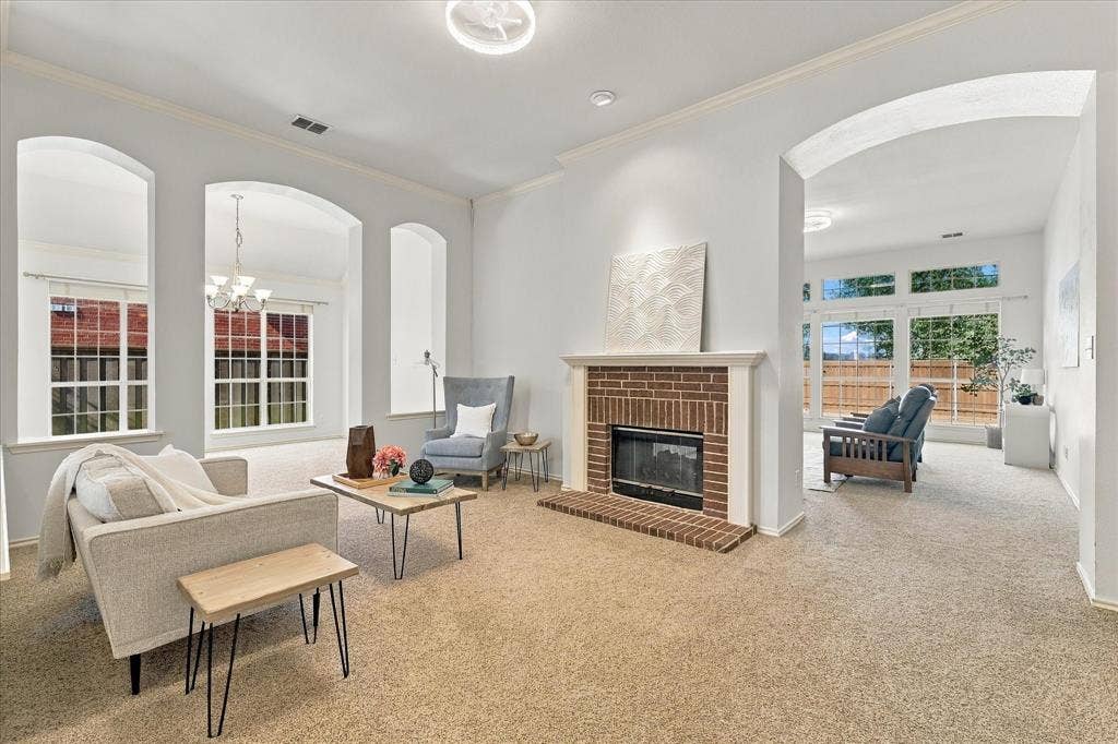 Open floorplan is ideal for work and play.