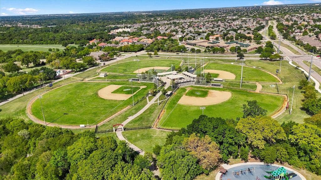 Aerial view of Breckinridge Baseball Fields