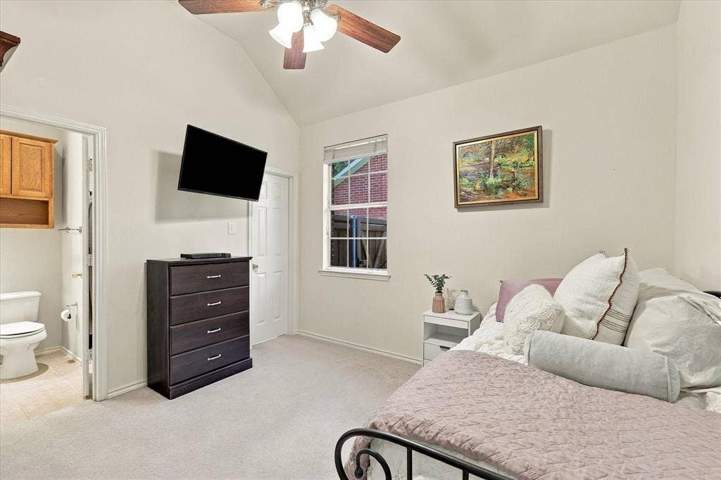 Fourth bedroom features ensuite bathroom and walk in closet.