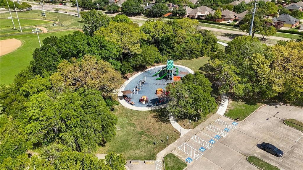 Aerial view of Breckinridge Park playground