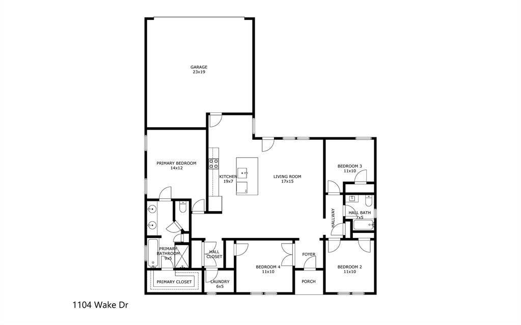 1104 Wake Drive, Richardson, TX 75081 Floor plan