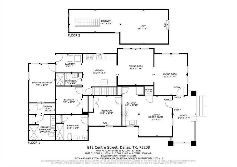 Property photo for 812 Centre Street, Dallas, TX