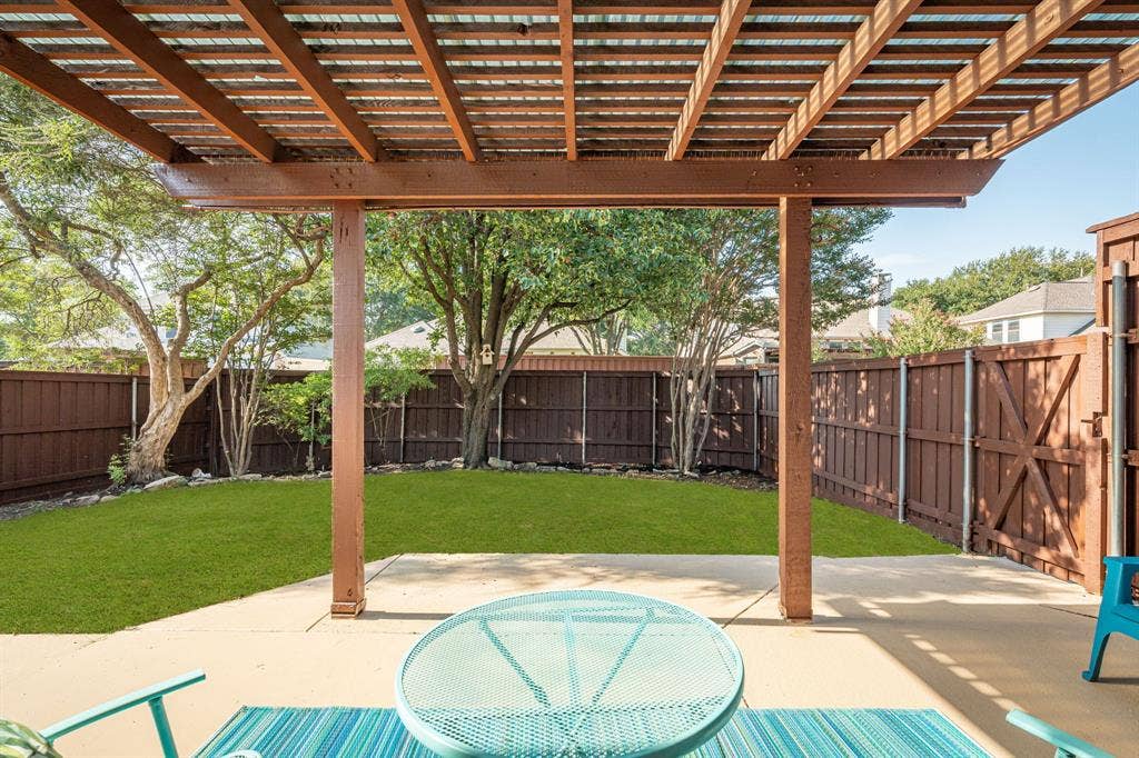 POV Extended Patio With Pergola (Grass Has Been Virtually Greened)