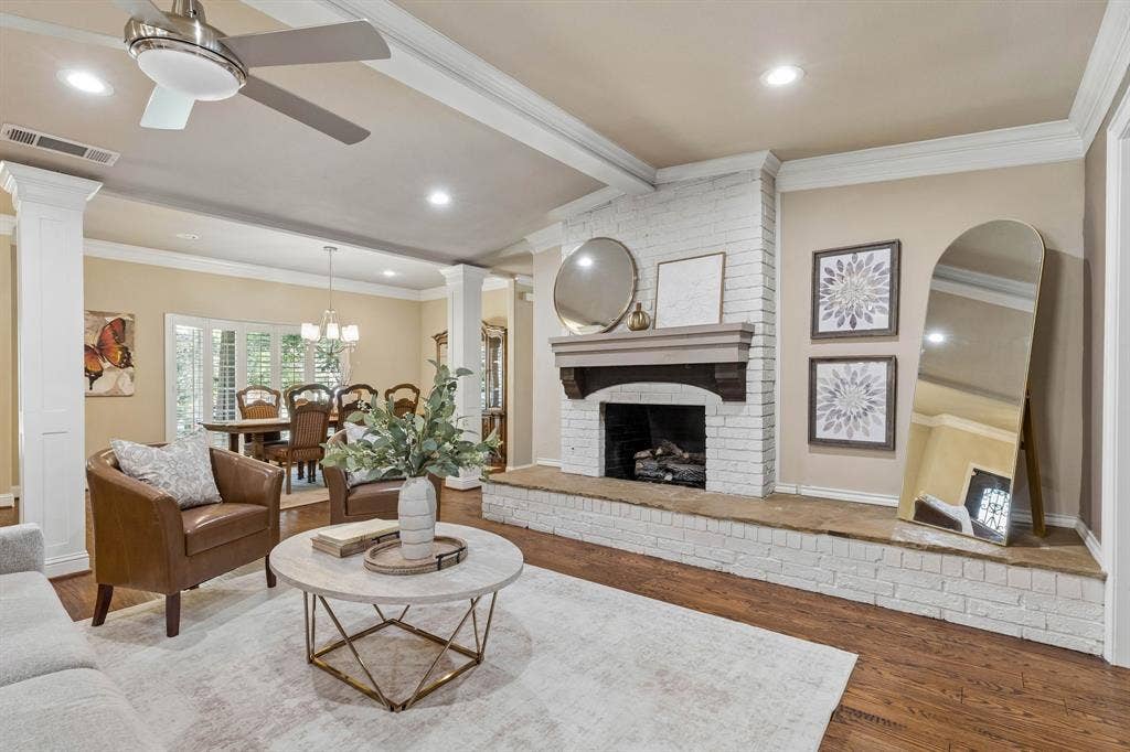 Living Room with Fireplace