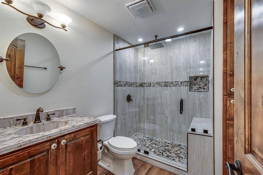 3754 Ft Graham Road, West, TX 76691 Updated secondary bath with large walk in shower