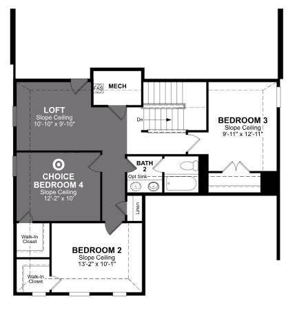 Beazer Homes Churchill Cascade Floorplan.