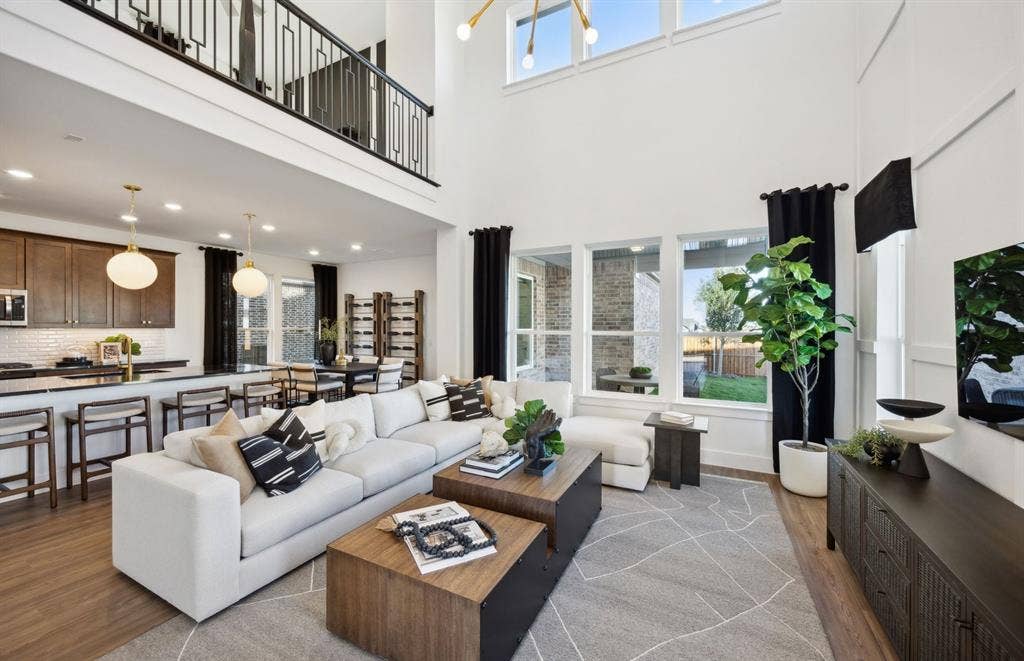 1308 Holmes Street, Celina, TX 75009 *Model Representation - Gathering room with view of main living areas