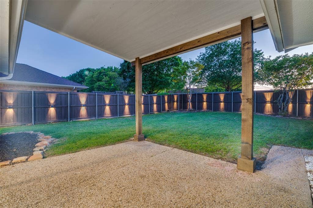 411 Fireside Drive, Richardson, TX 75081 Oversized Yard with Custom Covered Patio