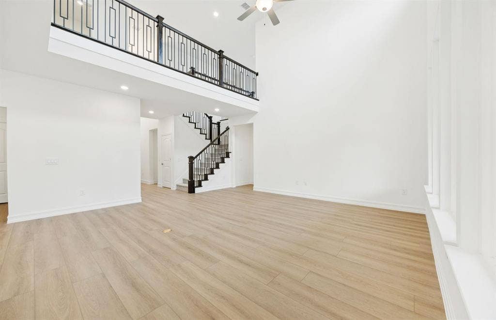 2700 Creekdale Drive, Celina, TX 75009 *Floorplan representation, not actual home - Spacious gathering room with large windows