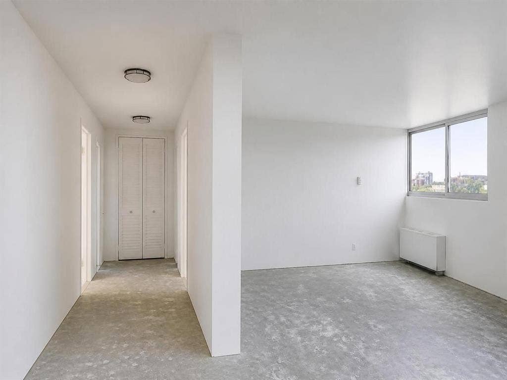From Living area down hall to bedrms