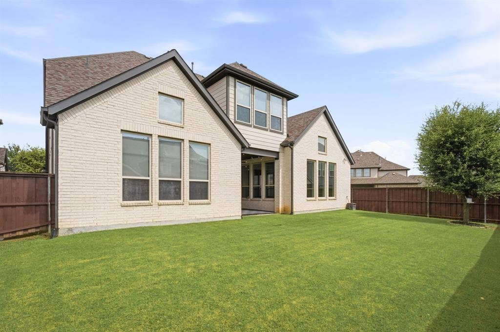 Large yard.
