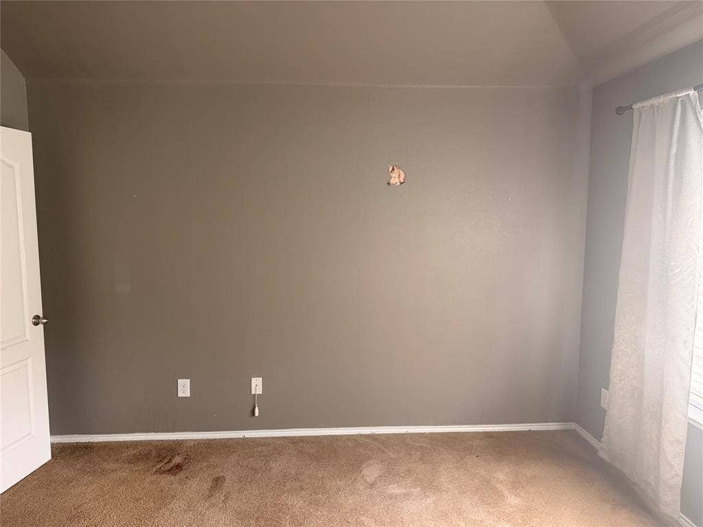 705 Bamboo Drive, Anna, TX 75409 Room featuring wall-to-wall carpeting, neutral interior paint, and a multi-panel door