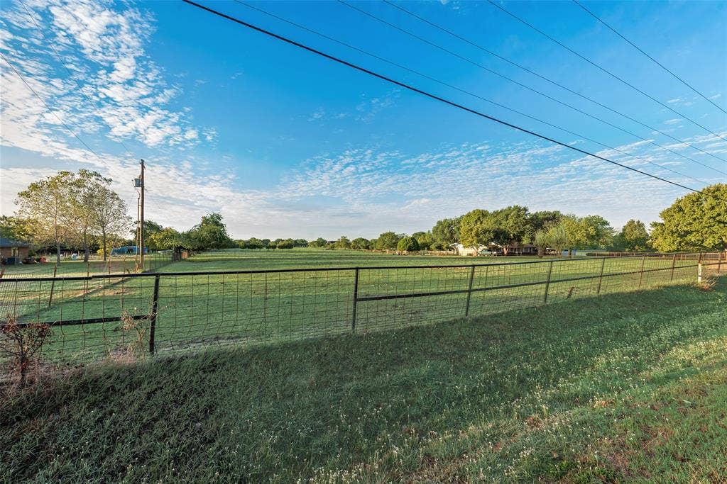 0 Johnson Lane, Ovilla, TX 75154 Expansive open acreage featuring manicured grass, mature trees, and wire perimeter fencing