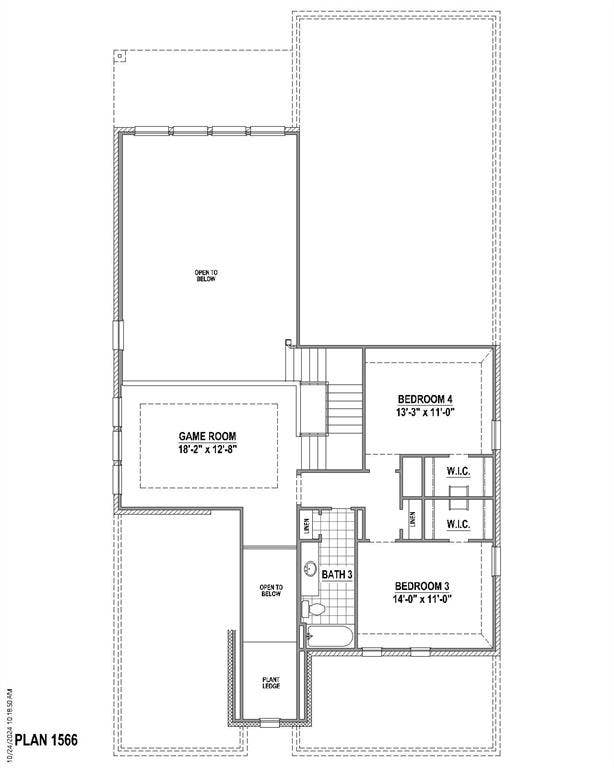 11720 Wildwood Street, Justin, TX 76247 2nd level floor plan