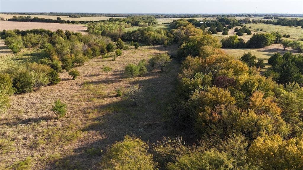 Expansive acreage featuring mature tree lines, open meadow terrain, and varied natural vegetation