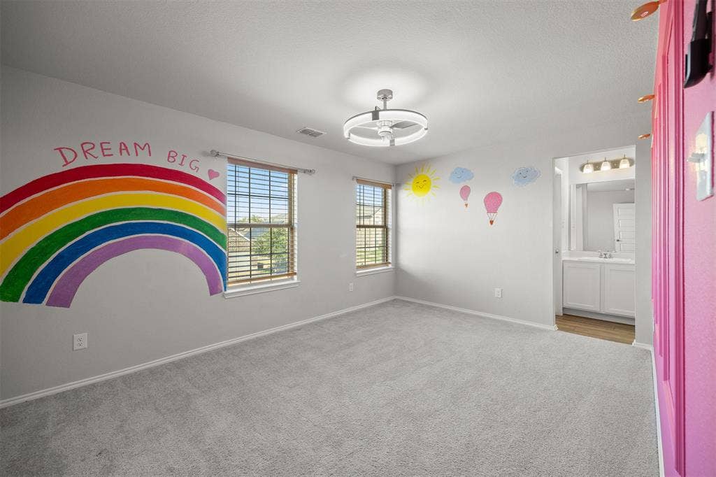 312 Crescent Avenue, Melissa, TX 75454 Bedroom on 2nd floor with a Jack and Jill Bathroom.
