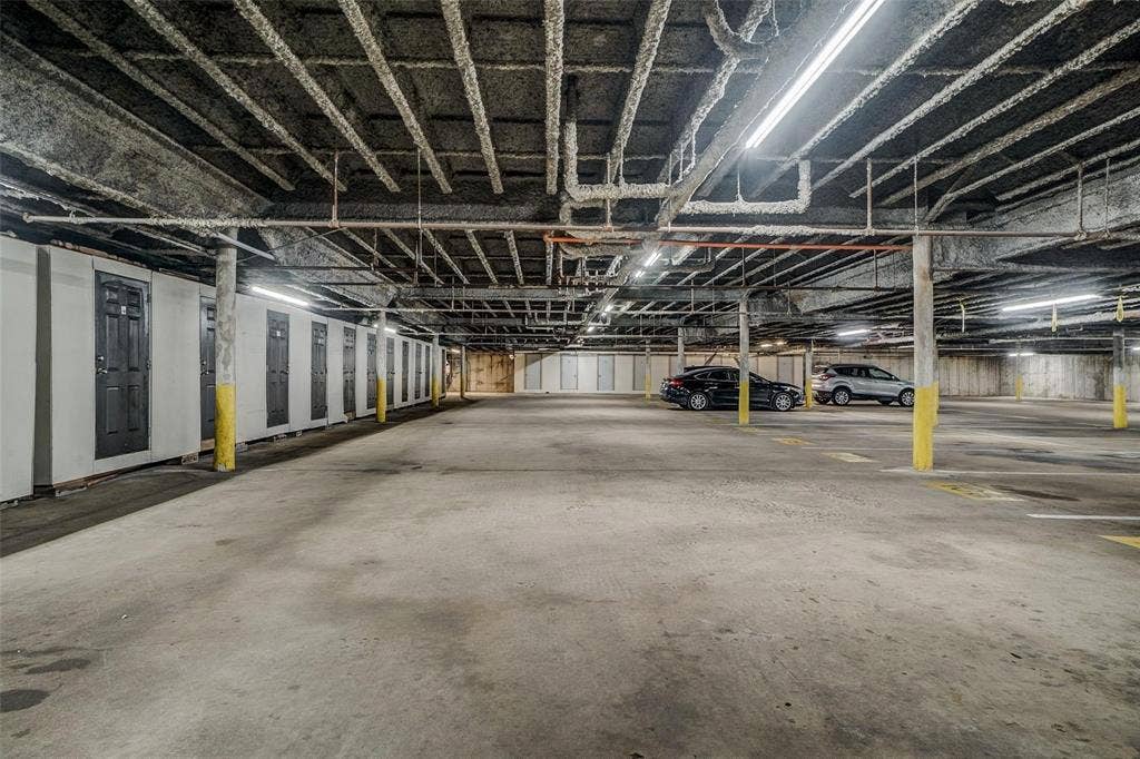 Under ground parking with 2 side by side spaces.